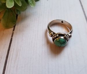 Turquoise and Silver Ring